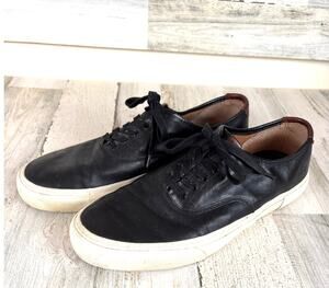 Frye Mens 13 Black Leather Ludlow Bal Oxford Lace Up Sneakers Casual Dress
